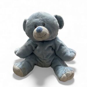 Vintage 2010 Ty Pluffies Soft Baby Woods Blue The Bear Shell 100% TyLux